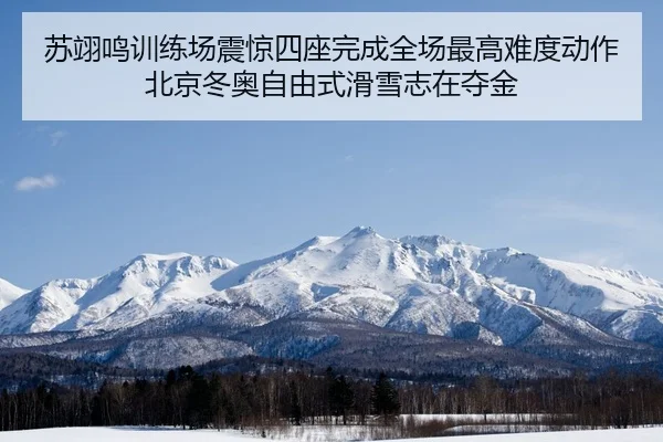 苏翊鸣训练场震惊四座完成全场最高难度动作 北京冬奥自由式滑雪志在夺金
